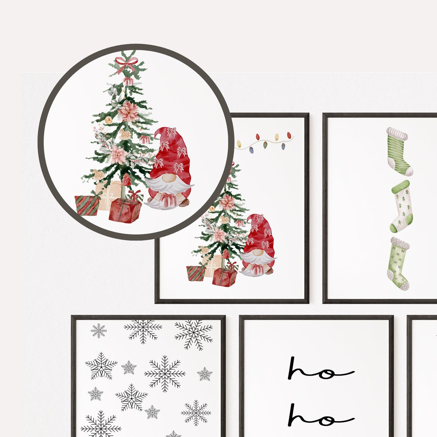 Cozy christmas gallery, 20 set gallery, xmas decor, xmas printable, cozy christmas decor, xmas gallery set, holy night print, nativity scene