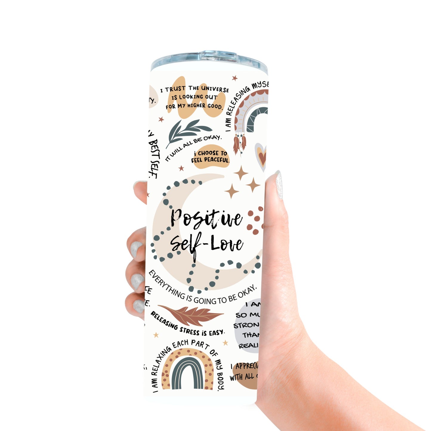 20oz Self Love Tumbler, Mental Health Awareness Tumbler, Affirmation Tumbler, Daily Reminders, Positive Self Love Reminders, Mental Health