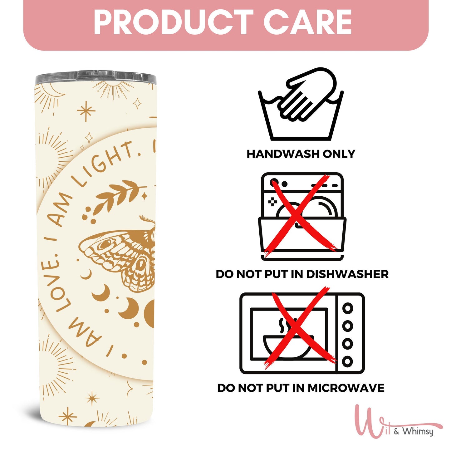 Celestial Affirmation Tumbler,Universe tumbler,Magic Tumbler,Witch Tumbler,Celestial Witch,Celestial Moon, Zodiac,20oz skinny tumbler