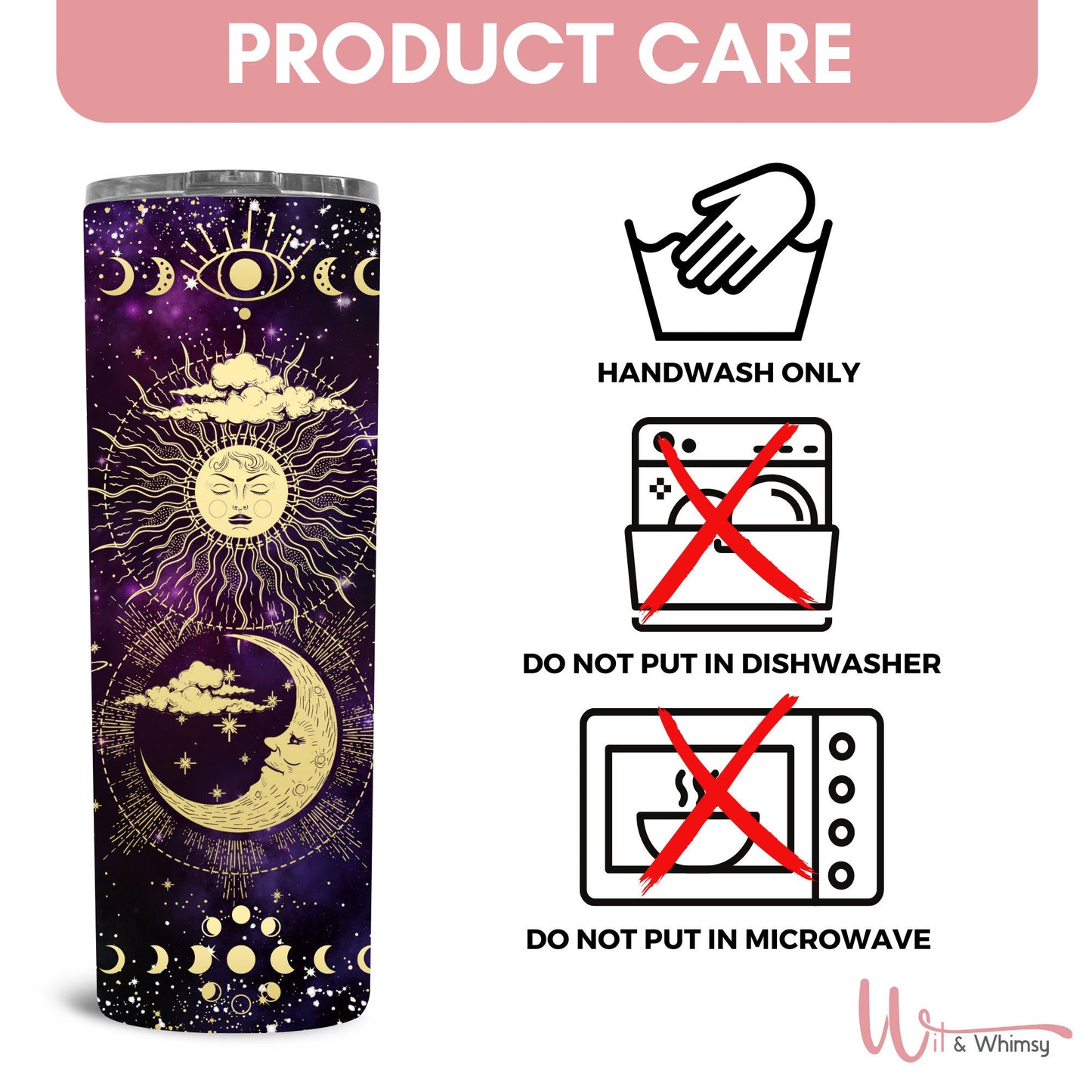 Purple Zodiac Tumbler,Universe tumbler,Magic Tumbler,Witch Tumbler,Celestial Witch,Celestial Moon, Zodiac, 20oz skinny tumbler, cottagecore