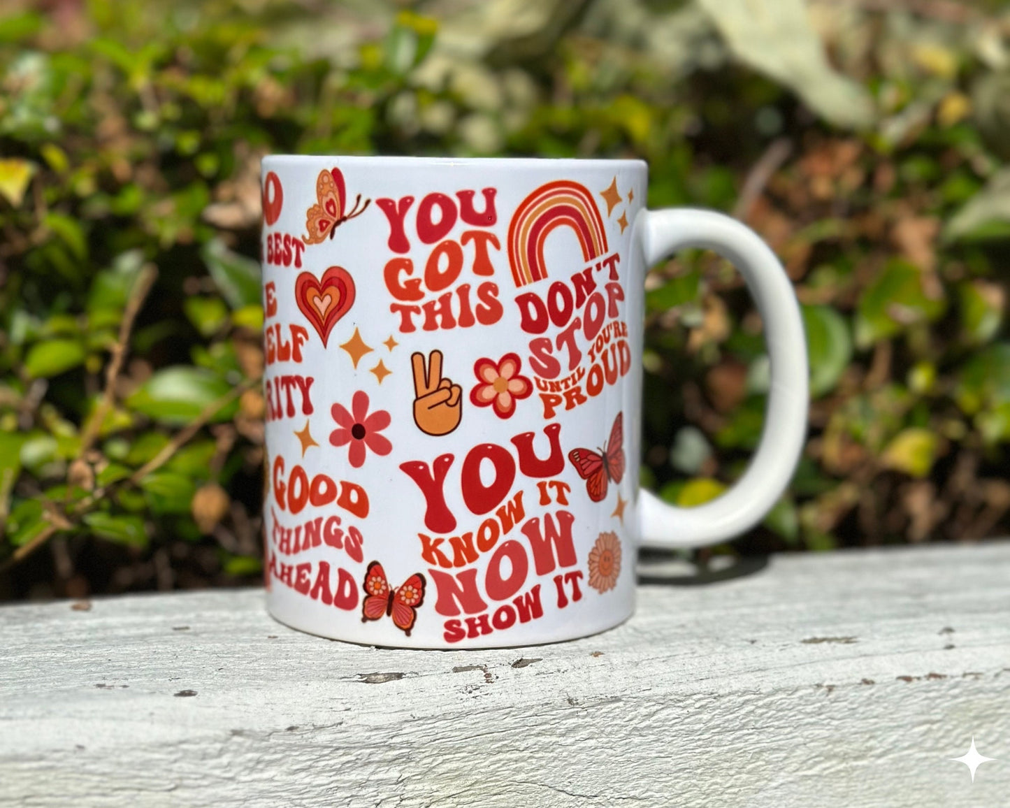 Retro Motivational Mug, 11oz Coffee Cup, Daily Reminders , Quote Affirmation, Positive Self Care Reminder, Best Friend Gift, Mental Health