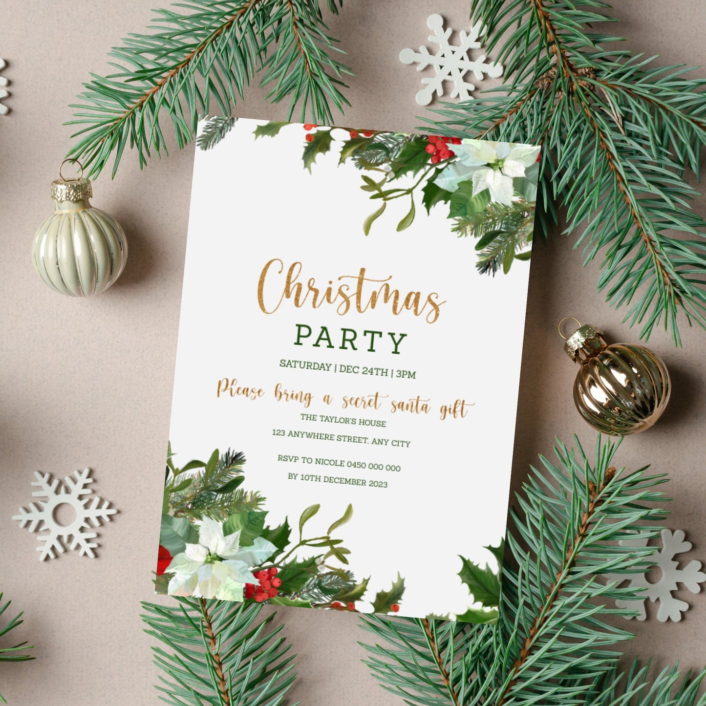 editable-christmas-party-digital-template-downloadable-mistletoe-part-witandwhimsygoods for Free Printable Christmas Party Invite Editable Christmas party digital template, Downloadable mistletoe part – WitandWhimsyGoods for Free Printable Christmas Party Invite