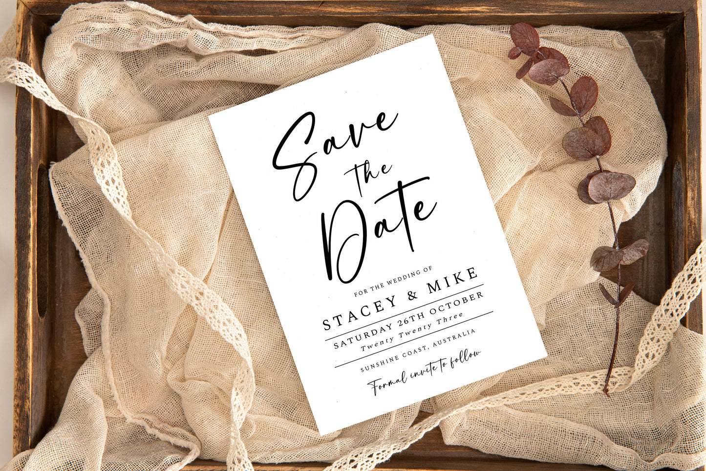 Modern Minimal Save The Date Invitation Template,Minimalist Bridal Editable Invite, Save the Date,Edit with TEMPLETT, 4x6, 5x7, Evite WM001