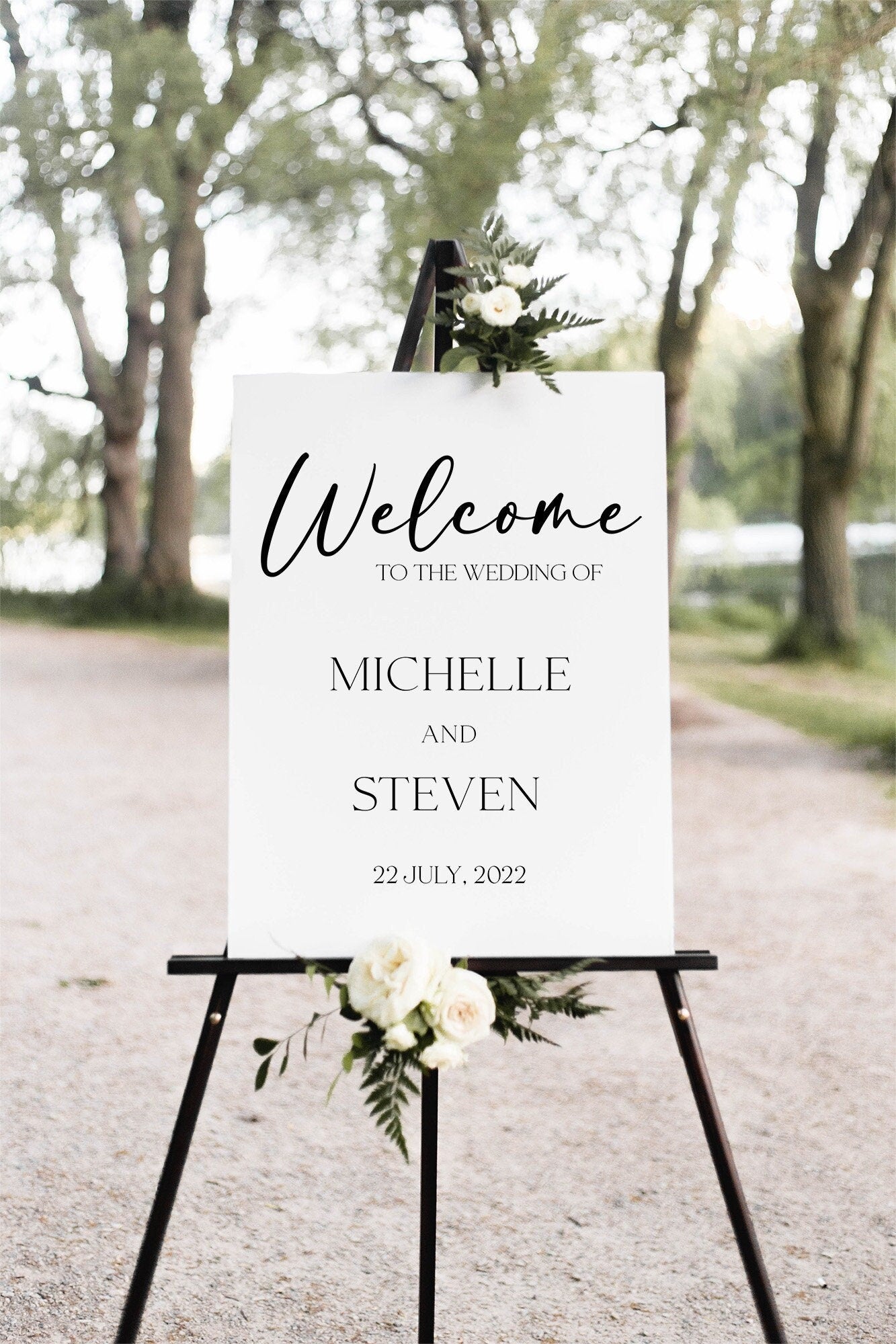 Minimalist Wedding Welcome Sign, Welcome Wedding Sign, Script Wedding Welcome Sign, Modern Wedding Signs, Large Wedding Sign, Modern Minimal