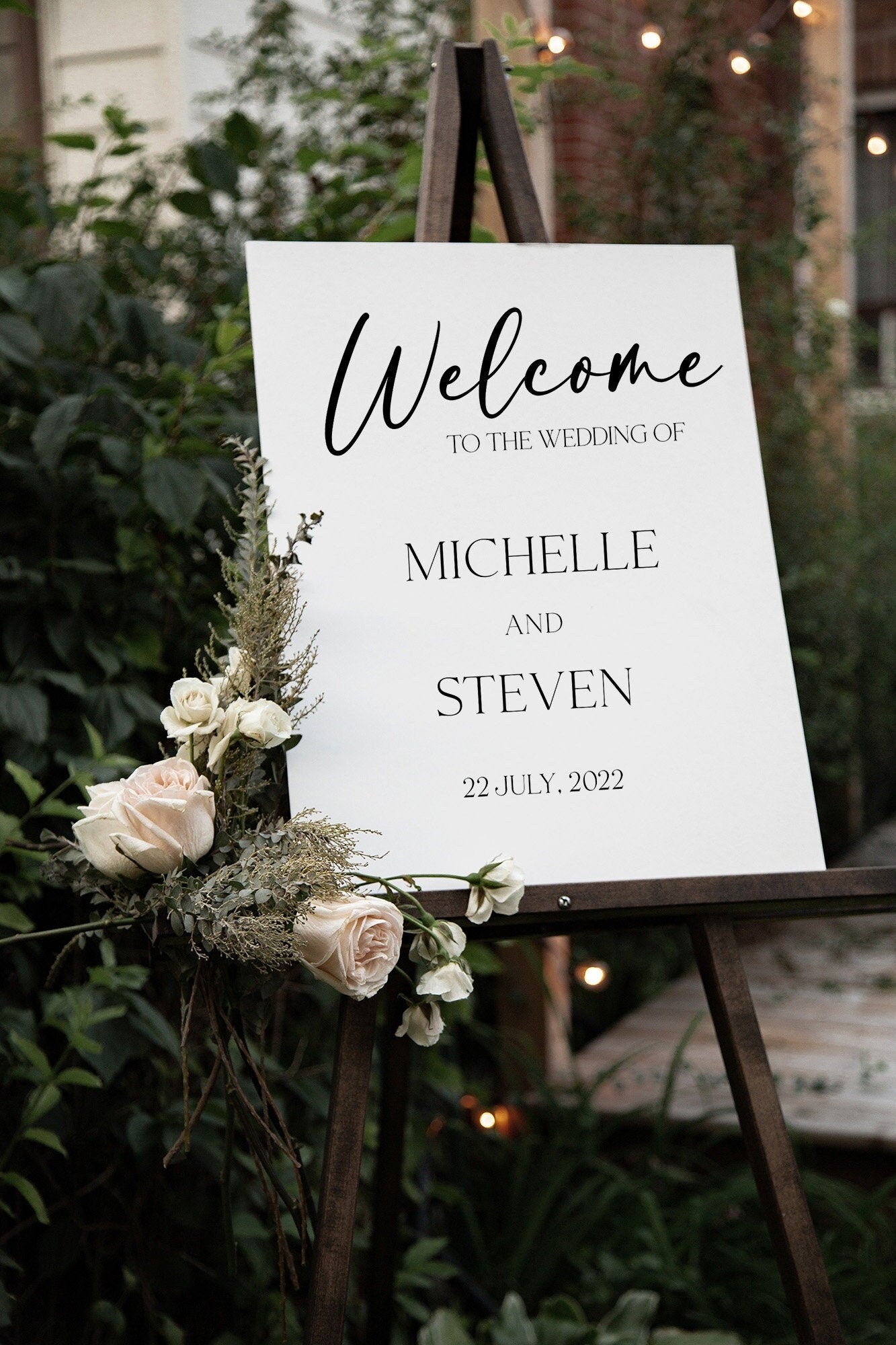 Minimalist Wedding Welcome Sign, Welcome Wedding Sign, Script Wedding Welcome Sign, Modern Wedding Signs, Large Wedding Sign, Modern Minimal